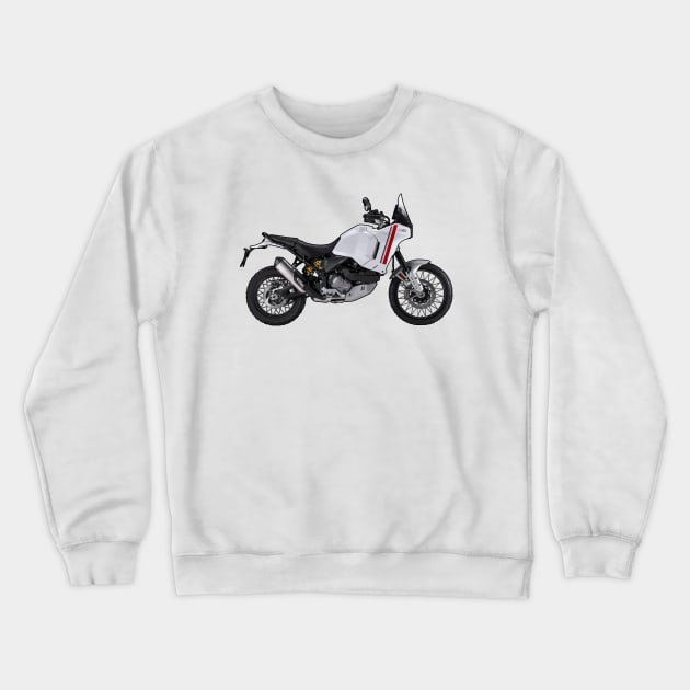 DesertX Bike Side View Illustration Crewneck Sweatshirt by KAM Std